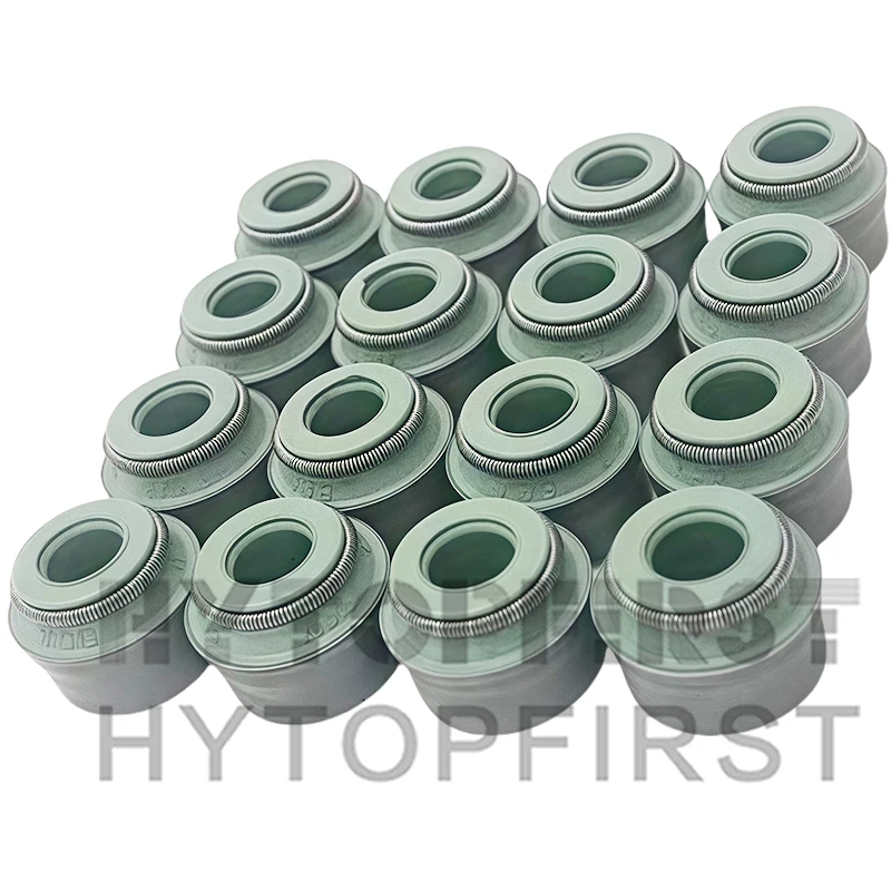 16PCS/SET High quality Valve Oil Seal 095640 095638 0956.40 0956.38 For Peugeot 206 207 301 308S 408 Citroen Size 6*8.8*5/10.2mm
