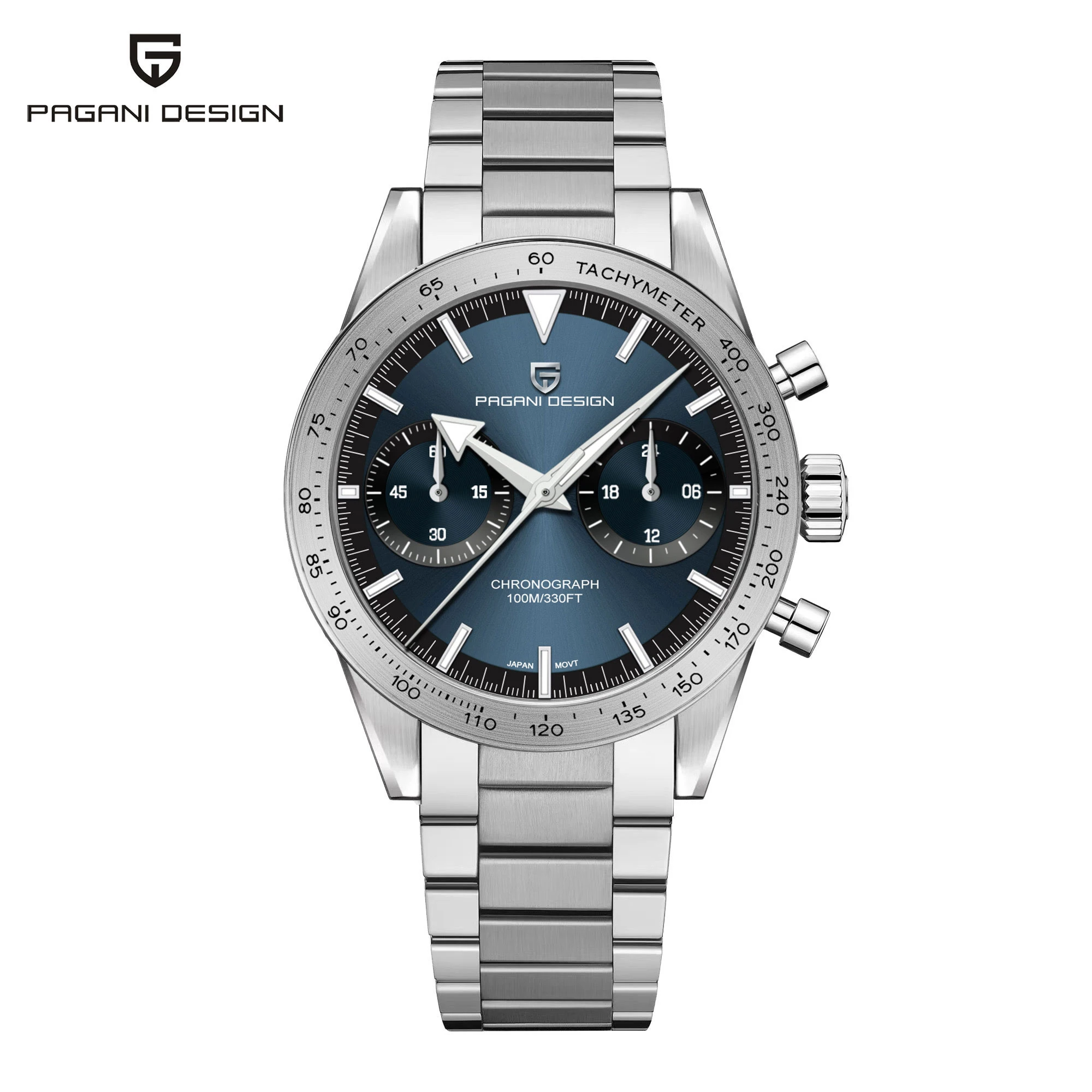 2025 新パガーニデザインレトロメンズ腕時計ムーンクォーツ時計男性用