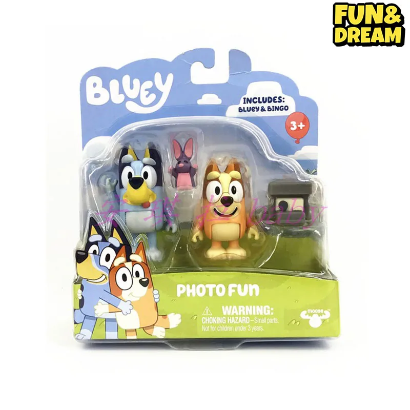 Spot Bluey Family Cartoon Handmade Office Toy Doll Ornament Model A Series Of Role-Playing Figures Birthday Present 2