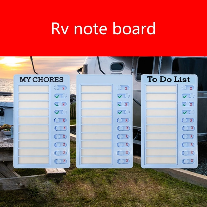 

My Chores Checklist Board Portable RV Checklist Board Practical Adjustable Removable Elder Daily Care Checklist Board Drop Ship