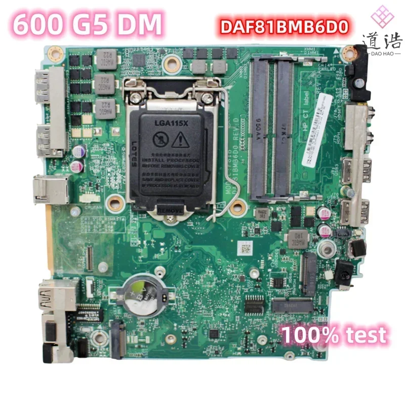L54793-001 For HP Prodesk 600 G5 DM Mini Motherboard DAF81BMB6D0 L52072-002 L54793-601 DDR4 Mainboard 4 L54793-001 For HP Prodesk 600 G5 DM Mini Motherboard DAF81BMB6D0 L52072-002 L54793-601 DDR4 Mainboard - Image 2