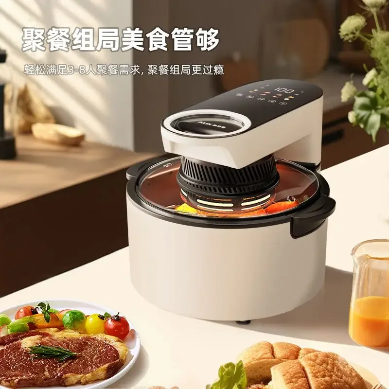 Air fryer household visual no-turning multifunctional low-fat large-capacity french fries electric oven all-in-one machine 4