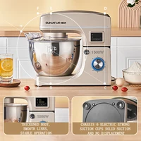 Электрический кухонный блендер SUNATUR: настольный миксер с планетарным венчиком, автоматическая поддержка смешивания для теста, эффективный процессор — изображение 3