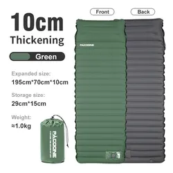 Ultralight Self-Inflating Sleeping Pad - Thickened Comfort for Camping and Outdoor Adventures (Green)