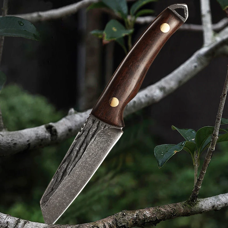 Description Picture 3 of itemHandmade Forged Stainless Steel Kitchen Chef Boning Knifes Fishing Knife Meat Cleaver Butcher Knife Meat Cleaver Knives
