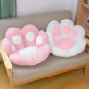 Plush Pillowcase Seat Cushions Cat Paw Back Fluffy Pillows Plush Chair Cushion Sofa Mat Office Chair Seat Pillow Back Cushion 1
