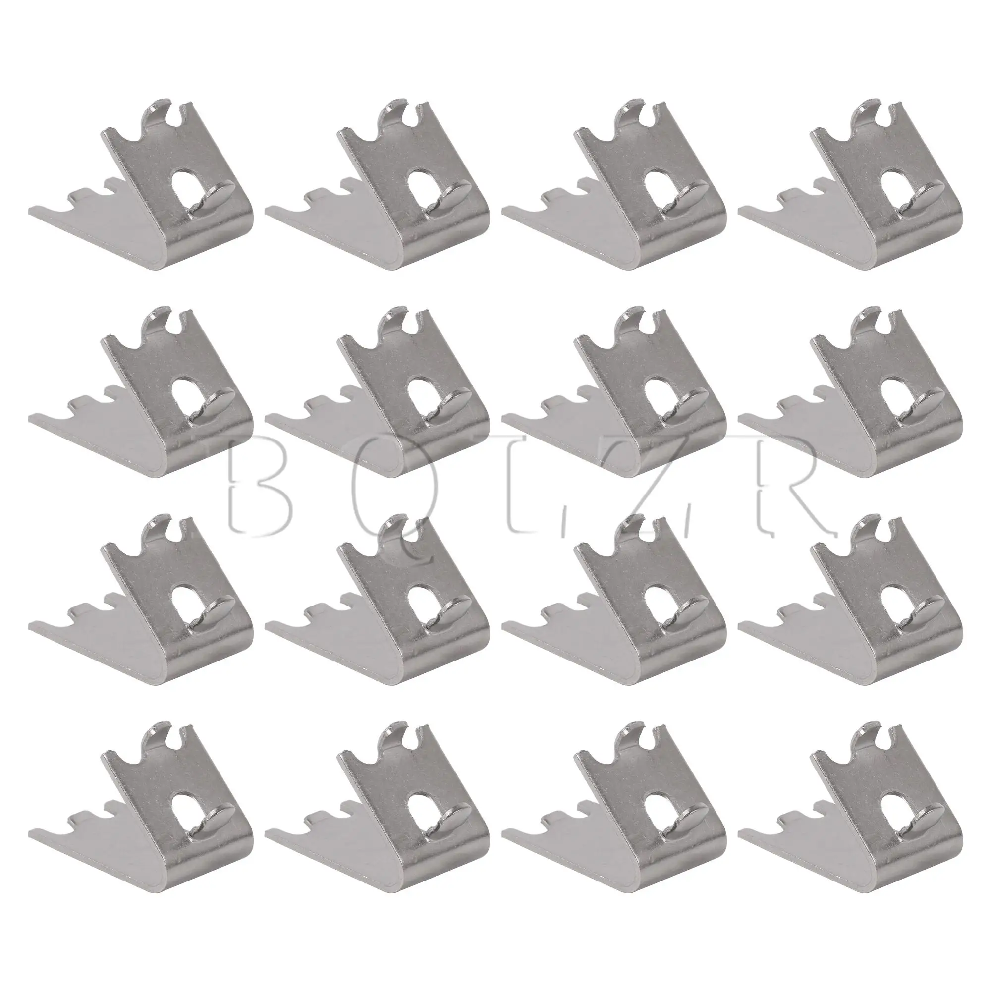 

BQLZR 16Pcs Stainless Steel Refrigerator Freezer Shelf Support Clips 920158