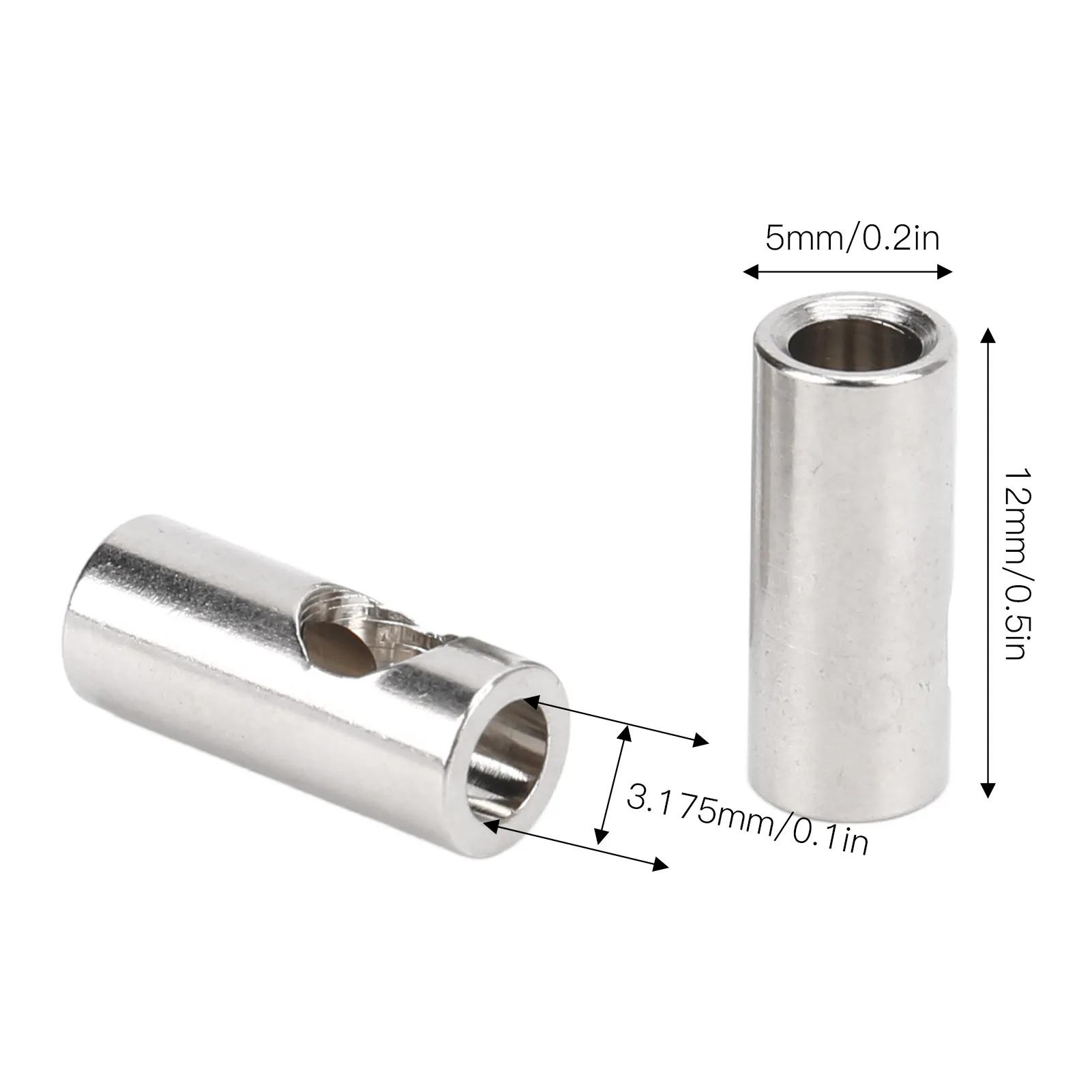 RC mootori teljepiisaldus 3,17 mm - 5 mm 5 tk kogumikus + klahv