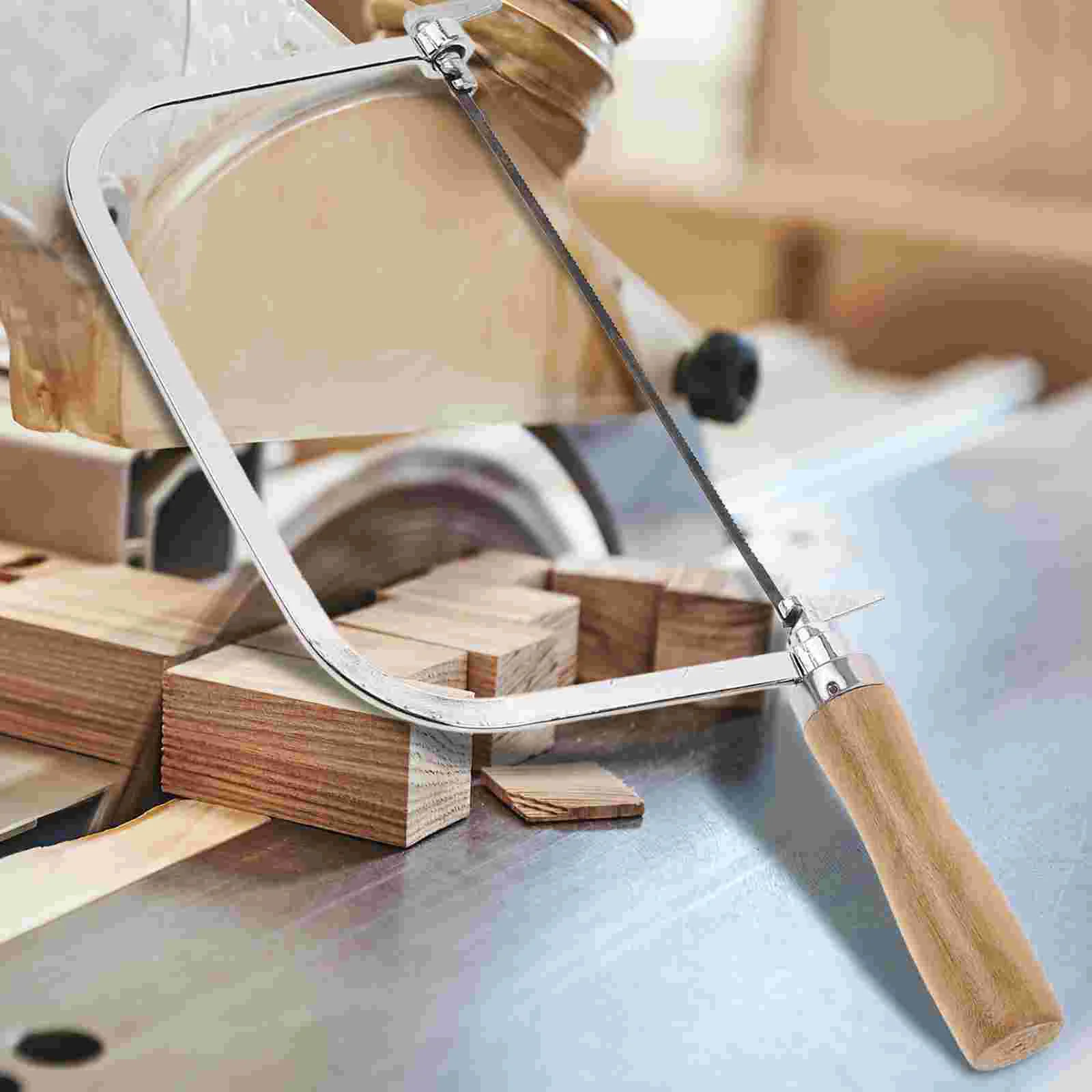 Durable Coping Saw Hand Saw For Mini Tools Scroll Engraving Bow Wooden Handle Portable Craft Heavy Duty Precision hand saw