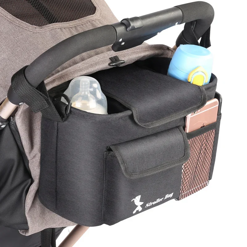 

New pram hanging storage bag multifunctional large capacity stroller hanging bag out stroller sundries storage bag