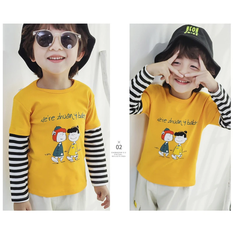 Kids Clothing Boys Girls T-Shirt Children's Clothes Cartoon Tops Long Sleeve Baby Clothing Autumn Winter Cotton Print Sweatshirt 5