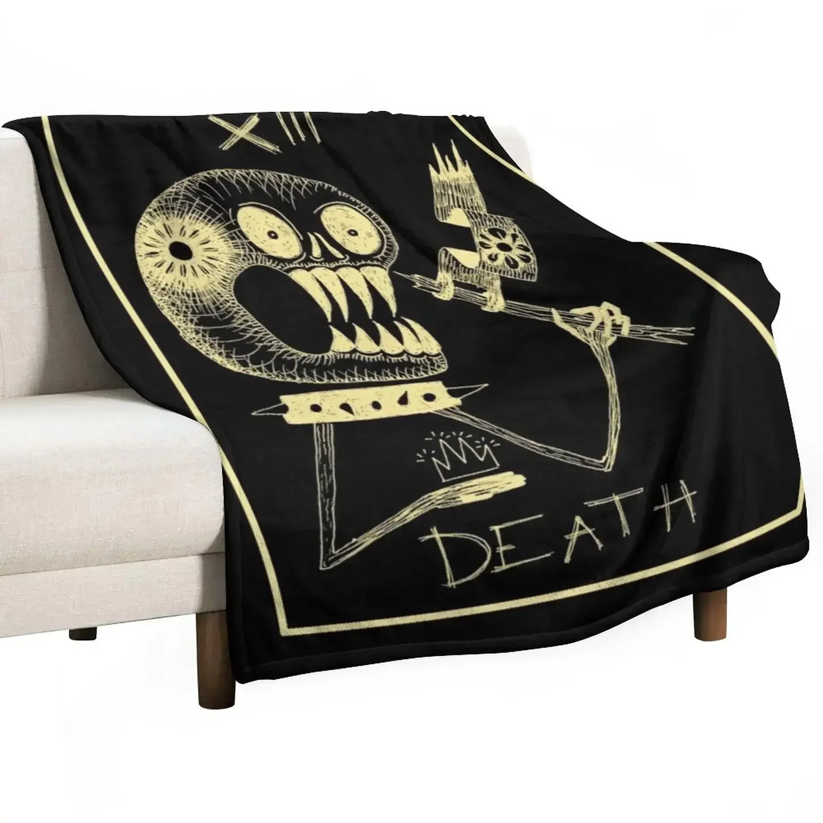 

Death XIII Tarot Card Throw Blanket For Baby bed plaid Blankets