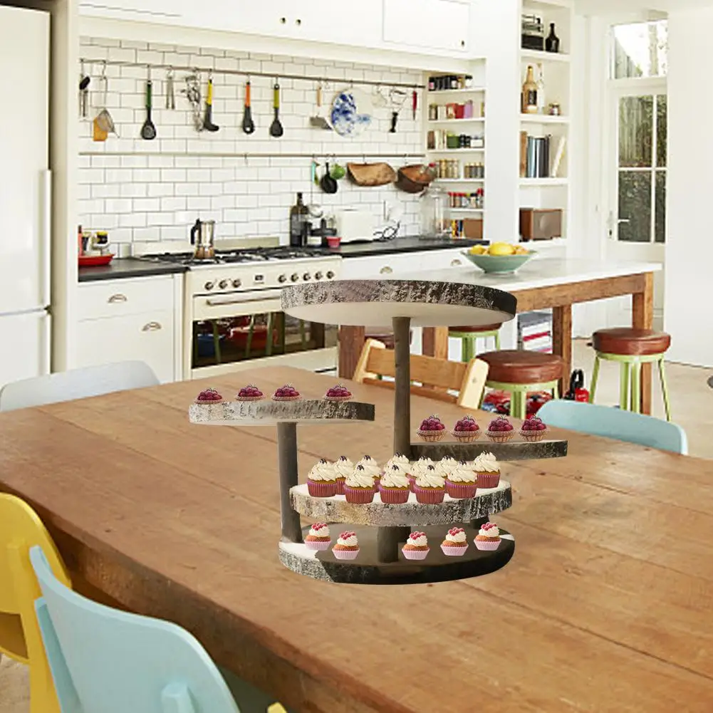 

4 Tier Round Tower Stand For Farmhouse Tiered Tray Decor Display For Birthday Graduatio P3M5