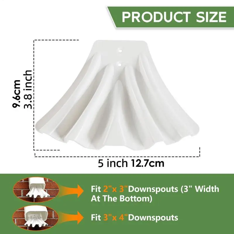 Gutter Downspout Diverter Gutter Downspout Extensions For Rainwater Dispersal Foundation Protection Rainwater Drainage Dispersal