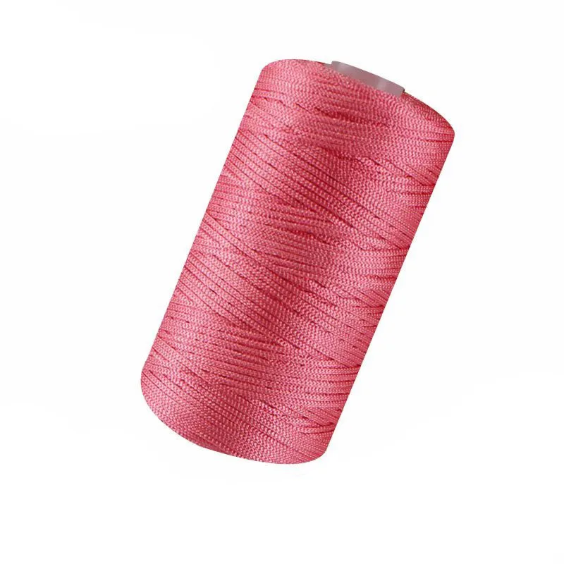 Crochet Yarn Summer Art Yarn Cord Polyester 1.5mm Cord Thin Ice Cotton Thread Handmade DIY Craft Hand Knitting Bag