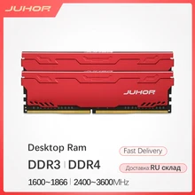 JUHOR Desktop RAMS DDR3 4GB 8GB 1333MHz 1600MHz DDR4 8GB 16GB 2666MHz 2400MHz 3000MHz 3200MHz nuovo Dimm Memoria Rams