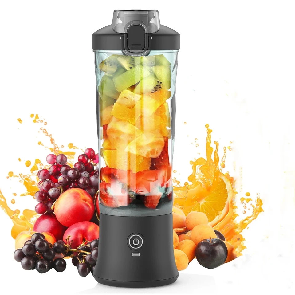 Portable Blender 600ml Electric Juicer Fruit Mixers 4000mah Usb