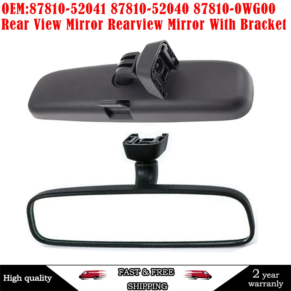 For YOYOTA yaris corolla INNER REAR VIEW MIRROR ASSY With Bracket  