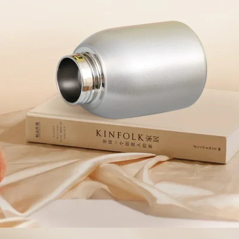 Thermal Mug Stainless Steel Thermos Bottle Thermal Water Bottle Stainless Steel Water Bottle Stainless Steel Thermos Cup Stainless Steel Thermal Container 300ML Stainless Steel Vacuum Flask with Lifting Ring Double-layer Vacuum Water Bottle Thermos Cup for Student