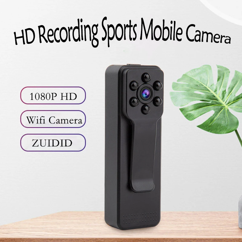 vhs camcorder K11 Mini Camera New Product WiFi Smart Back Clip Portable HD 1080P Outdoor Sports Work Conference Interview Recorder Camcorder 4k camcorder