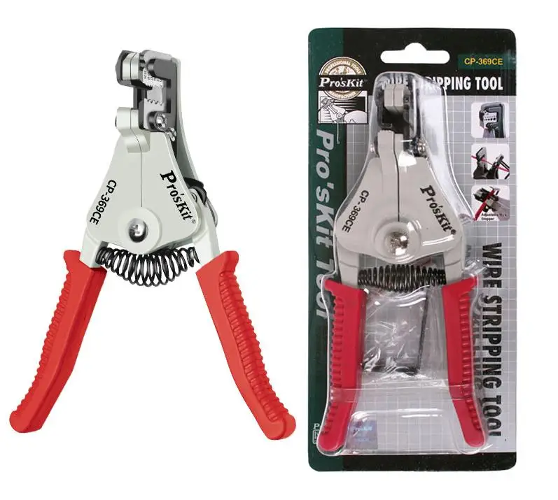 Proskit Automatic Wire Stripping Pliers CP-369CE Wire Stripping Pliers  Crimping Plier Diagonal Cutting Pliers Peeled Pliers