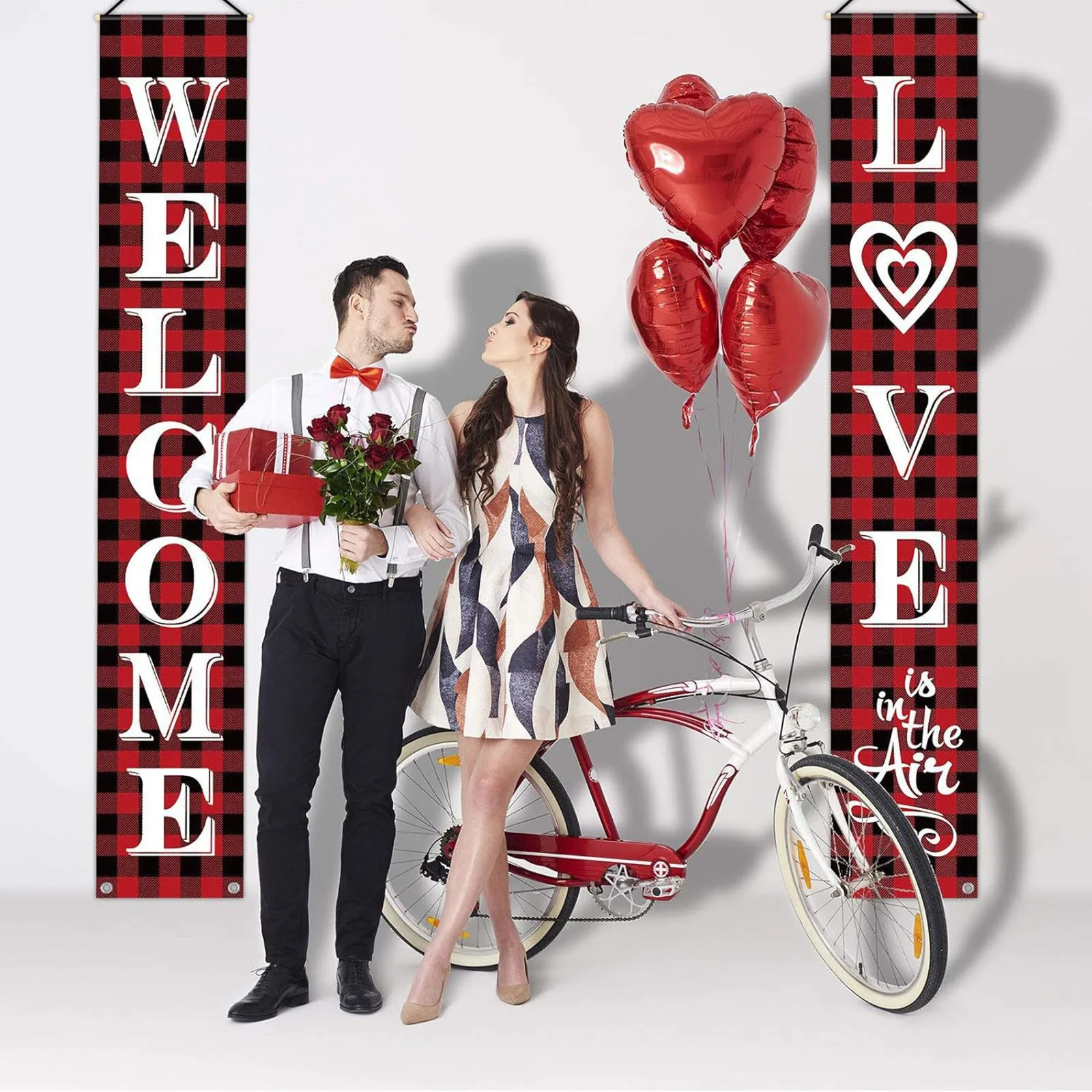 

Valentine's Day Decorative Couplet Banner Couplet Banner Home Couplet Wedding Day Room Decoration Wall Anniversary