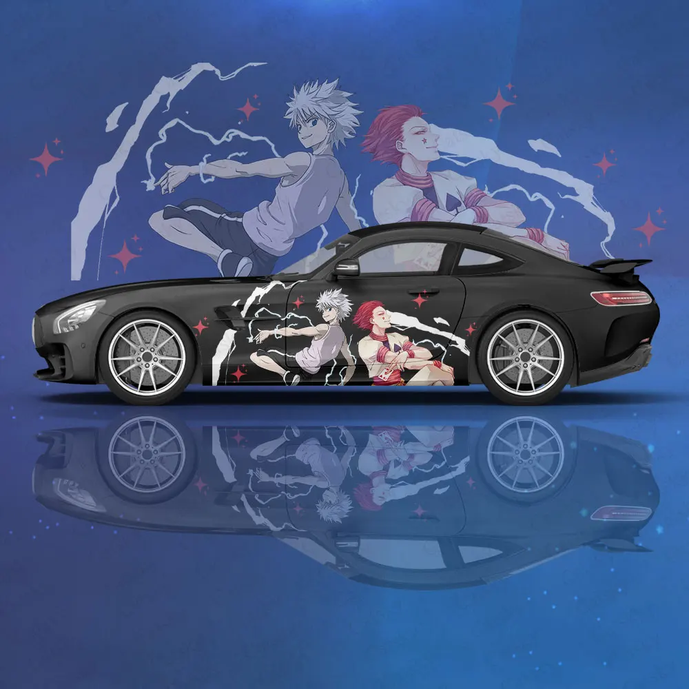 -Hunter X Hunter Anime Car Stickers Ita Car Tuning Racing Vinyl Decal Wrap Side Graphics Car Decal Sticker