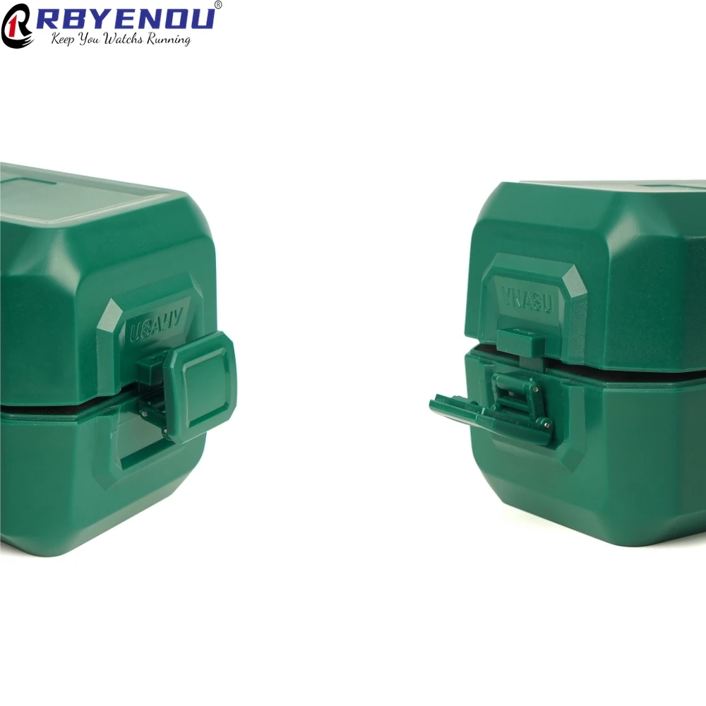 Business Transportation Watch Storage Box ABS Material Safety Buckle Watch Case Box with Card Slot Organize Boxs