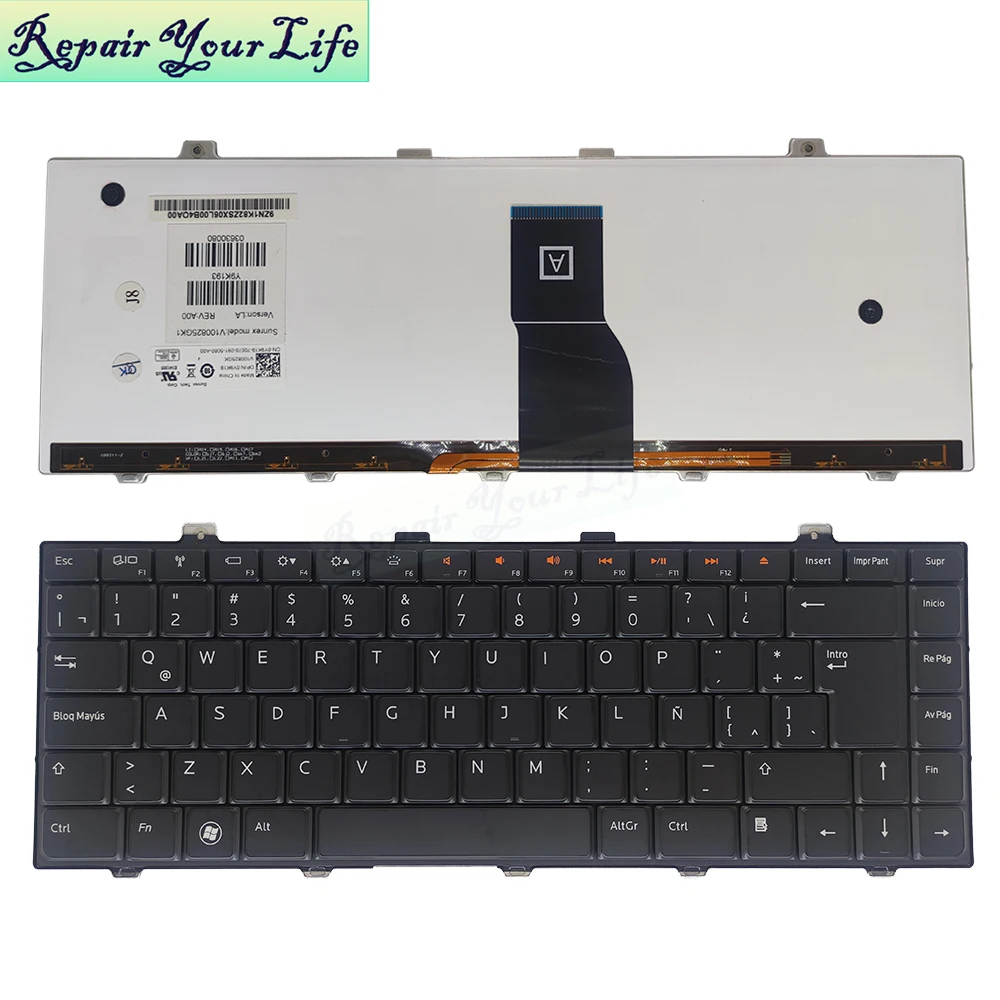 Latin Backlit Teclado para Dell Xps 14 L401x Estúdio 15 L501x Estúdio 1450 1455 1457 1458 Caber Teclados Espanhóis 0y9k19 Y9k193 la