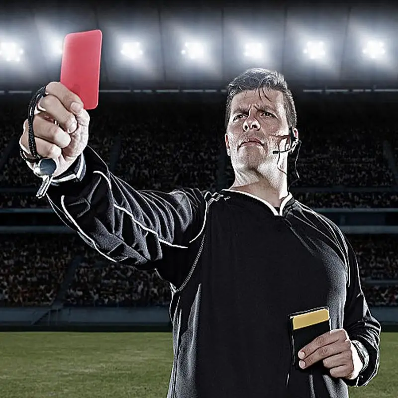Football referee card red yellow card Sets Warning Referee Recording Paper Score Sheets  Soccer Supplies Football Referee Tool