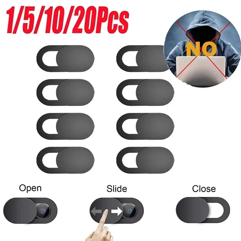 Ultra-Thin Slide Privacy Webcam Cover - Lens Blocker