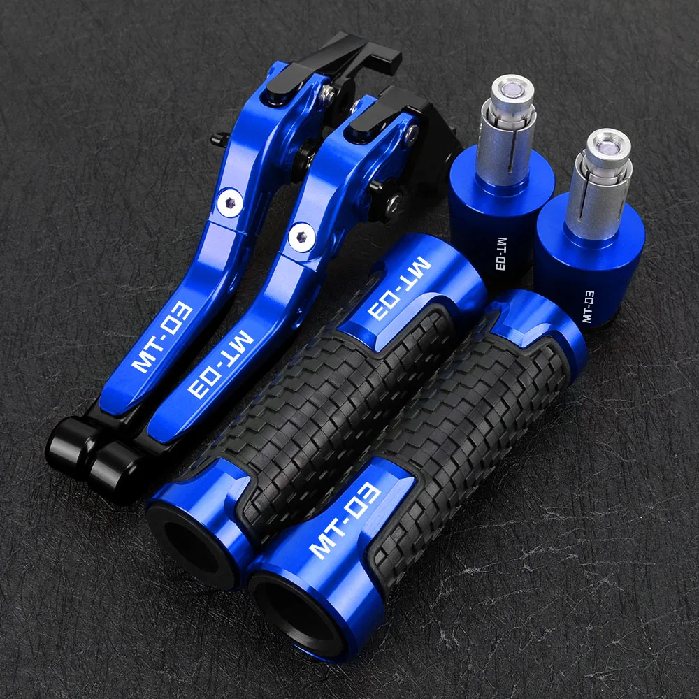 

MT03 Motorcycle Accessories Brake Clutch Levers Handlebar Hand Grips Ends For YAMAHA MT03 MT-03 2015-2023 2022 2021 2020 2019