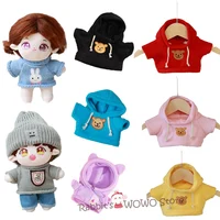 1 PC Hoodie Sweater Clothes for 20cm Idol Dolls Cartoon Outfit Accessories Suit for Super Star Cotton Doll Collection Toys 1