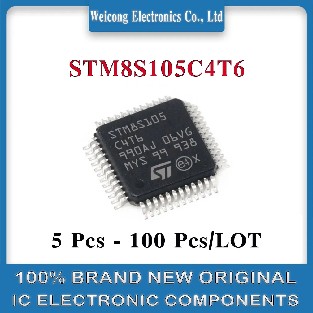 

STM8S105C4T6 STM8S105C4T STM8S105C4 STM8S105C STM8S105 STM8S10 STM8S STM8 STM ST IC MCU Chip LQFP-48 100% Brand New Original