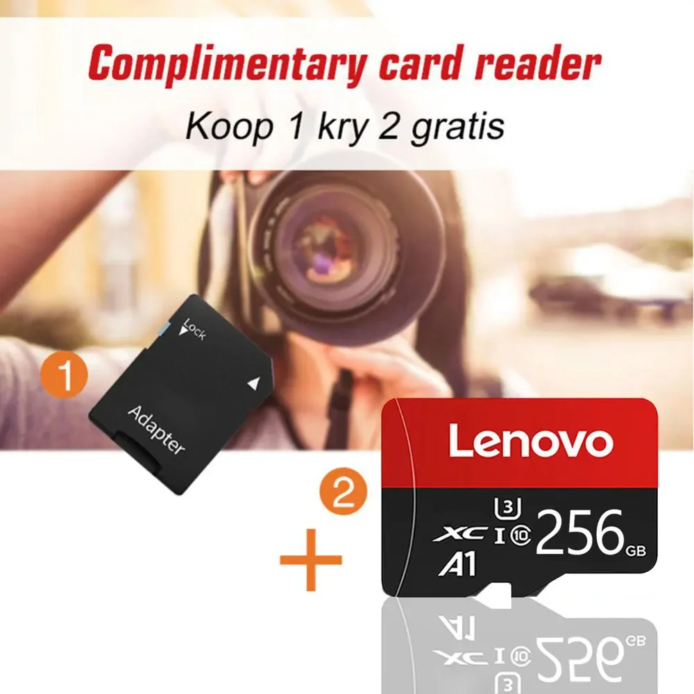 레노버 메모리 카드 1TB 고속 풀 HD 비디오 512GB 미니 SD 카드 256GB 128GB 64GB 최신형 마이크로 카드 (휴대폰/컴퓨터/카메라용)