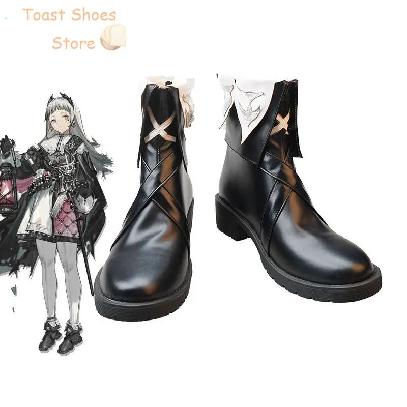 

Game Arknights Irene Cosplay Shoe PU Leather Shoes Halloween Carnival Boots Cosplay Prop Costume Prop