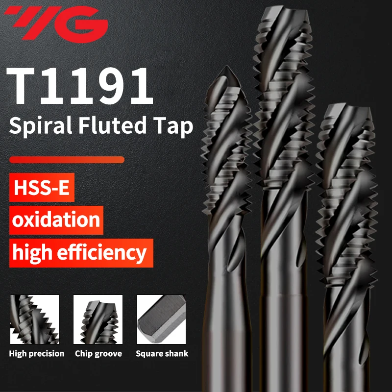 1개 한국산 YG T1191 스파이럴 플루트 탭 T1023 스파이럴 포인트 탭 M2 ..