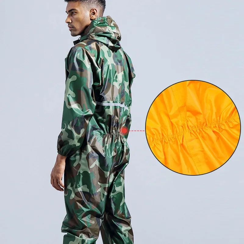 Motorcycle Raincoat Portable Raincoat Suit Rainstorm Proof for Outdoor Riding Detachable Motorcycle Accessories