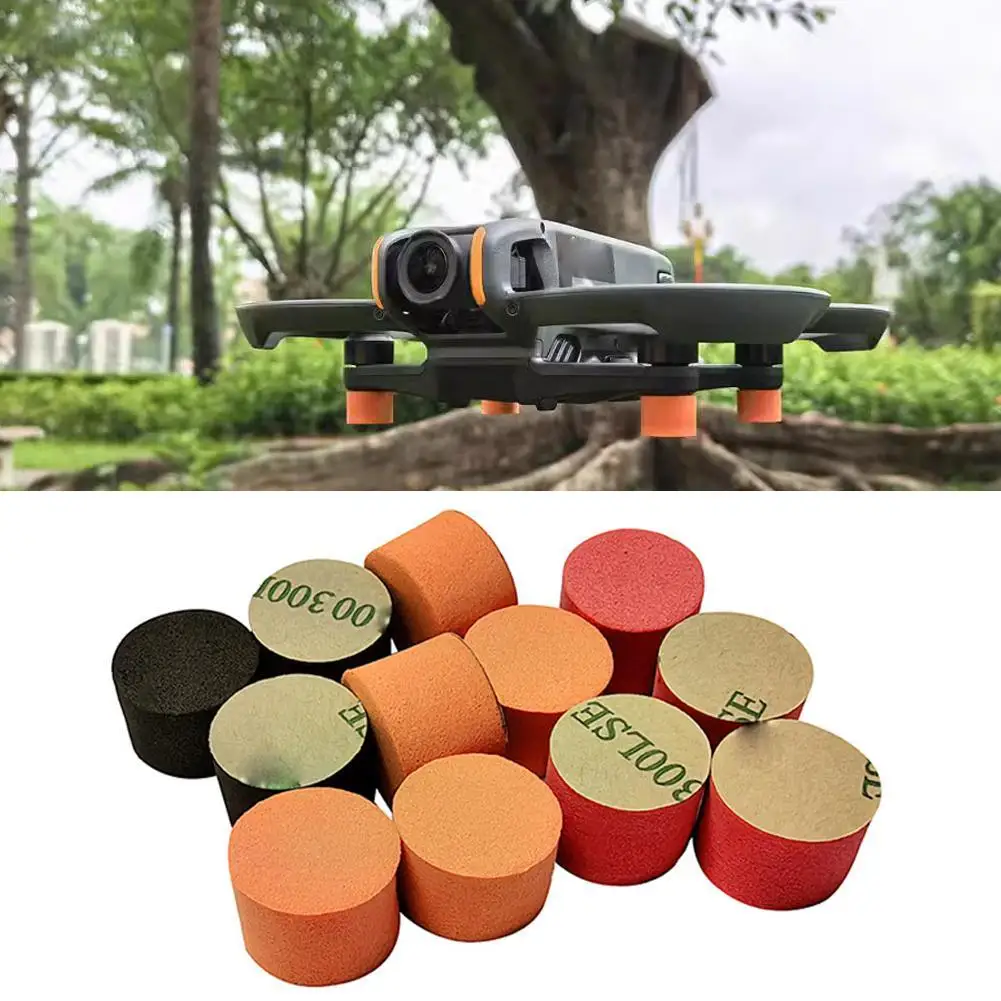 12pcs And 3 Colors Foot Pad Protection Cover Heighten Landing Gear Spare Parts For DJI AVATA 2 Drone Accessories