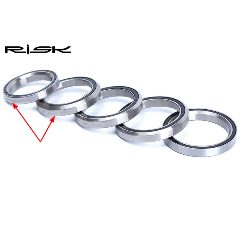 Bicycle Ball Bearing Bike Headset Bearings Risk Bicycle General Headset Repair For 28.6/44/30mm Mountain Bike Steel Bearing 41/41.8/47/49/52mm