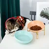 Cat Ceramic Food Water Bowls Small Dogs Nordic Drinking Eating Feeders With Stand Pet Elevated Feeding Supplies 5