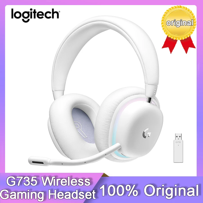 World Premiere Logitech G735 Wireless Gaming Headset Aurora Lightspeed USB  Bluetooth Microphone Earphone for PC Mac - AliExpress