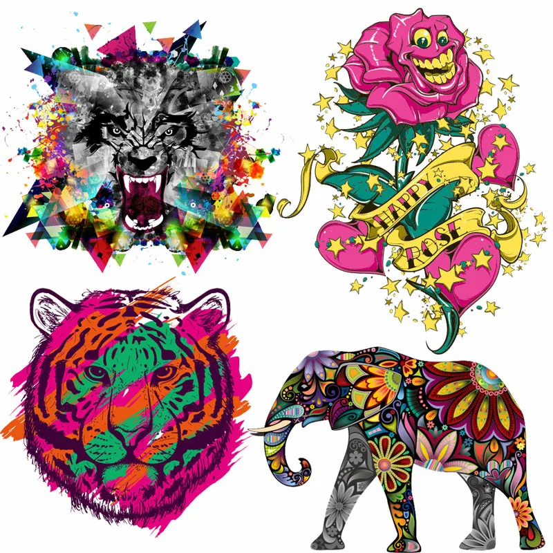 Ironon Transfers For Clothing Patches Clorhing Stickers Rock Stripe