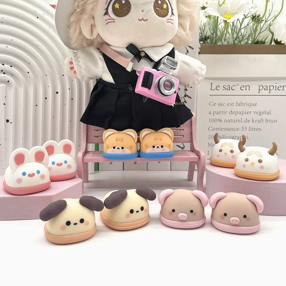 

Cotton Doll Shoes Mini Shoes Doll Accessories Cute Rabbit Plush Dolls Boots Dress Up Shoes for 20cm/30cm Dolls