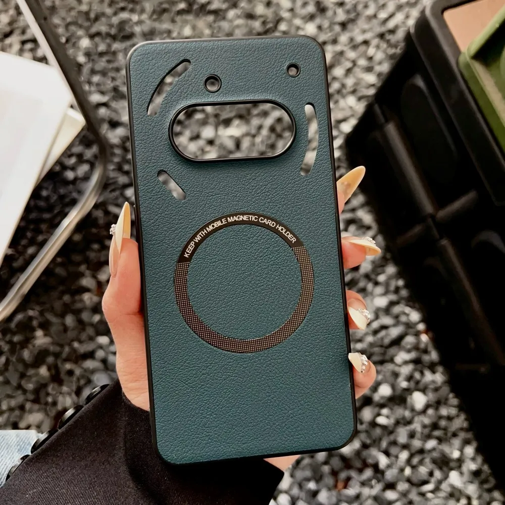 Luxury PU Leather Wireless Charging Protective Back Cover Case