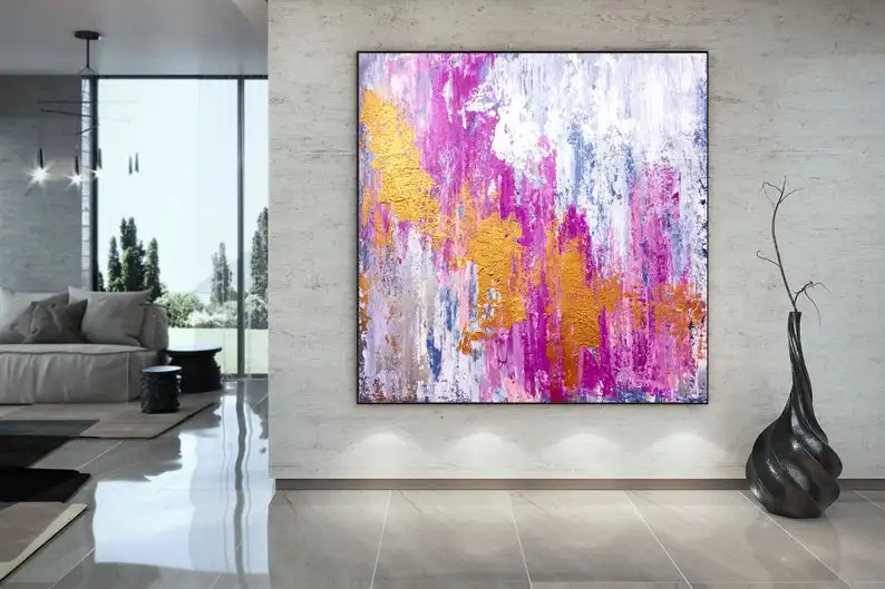 

Large Abstract Painting,Original Painting Large Paintings,above bed decor,oil hand painting,large interior decor DAC044