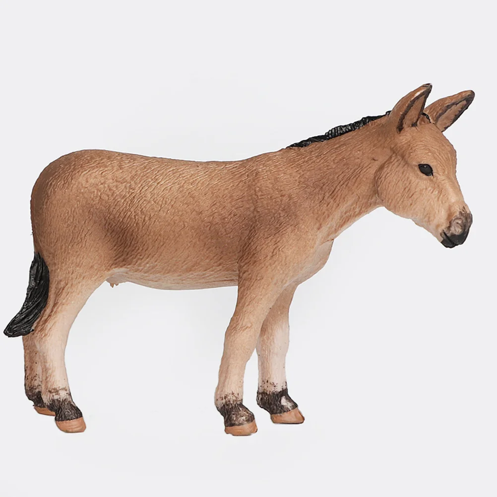 

Donkey Adornment Desktop Donkey Decoration Standing Donkey Toy Farm Animal Model Donkey Model