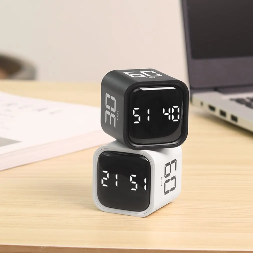 

2024 New Productivity Cube Timer Rechargeable Timer Efficient Time Management Tool Dual Mode Gravity Sensor Fast delivery
