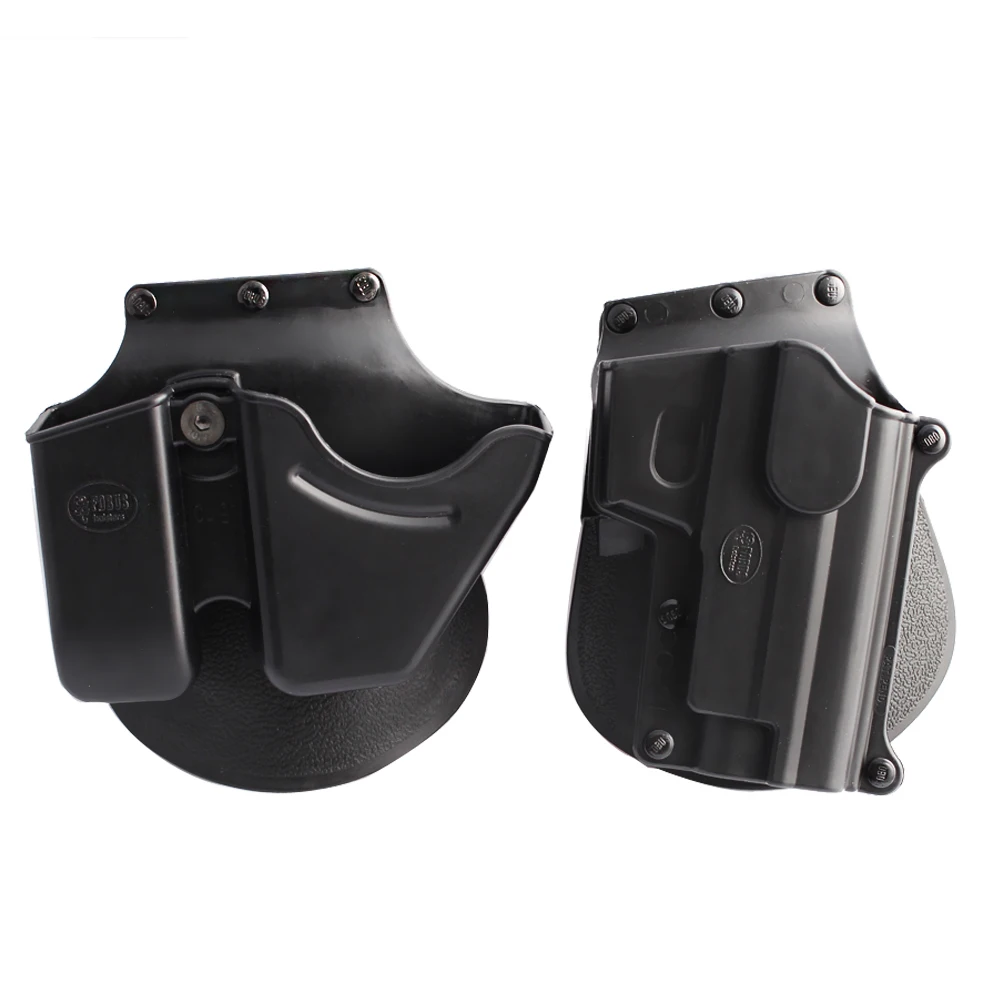 

Tactical SG21+CU9 Black Handcuff Holster Pistol Holster Double Stack Magazine Case Pouch for Hunting Accessories