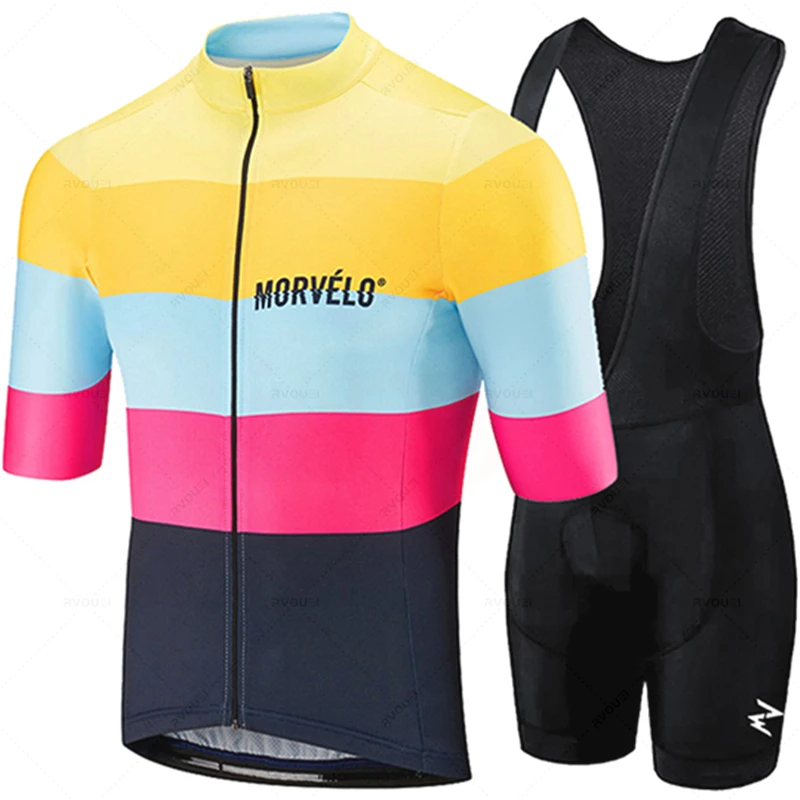 

2022 Team Morvelo Cycling Jersey 19D Bib Set Bike Clothing Ropa Ciclism Bicycle Wear Clothes Mens Short Maillot Culotte Ciclismo